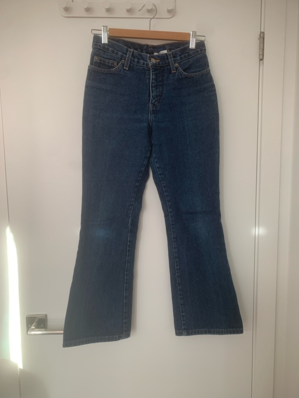 Vintage Classic Dark Blue Women's flare leg Jeans made in Canada